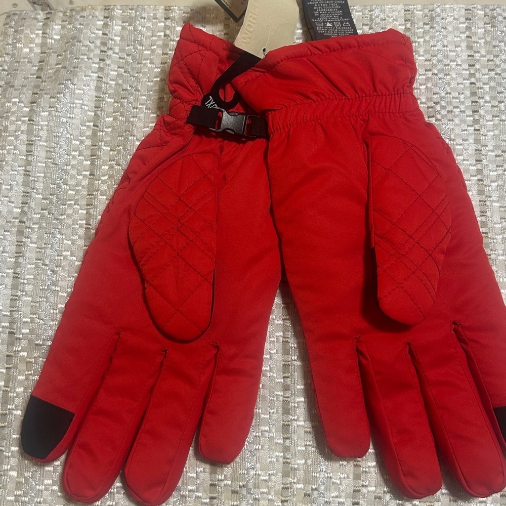 Eddie Bauer Red Lodge Goose Down Gloves L/XL NWT
